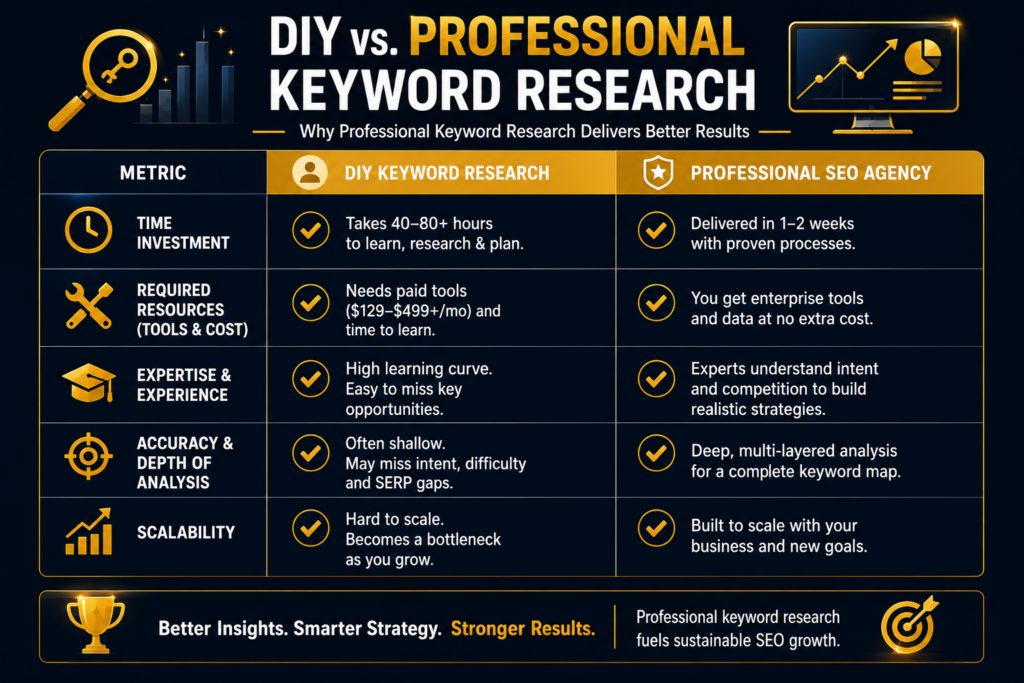 diy vs professional keyword research